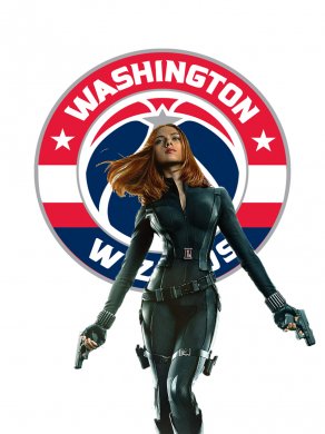 Washington Wizards Black Widow Logo decal sticker