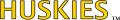 Michigan Tech Huskies 1993-2015 Wordmark Logo decal sticker