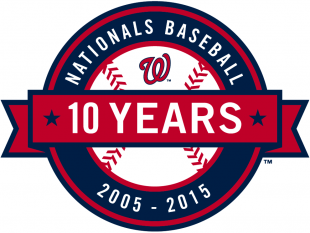 Washington Nationals 2015 Anniversary Logo Sticker Heat Transfer