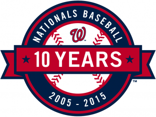 Washington Nationals 2015 Anniversary Logo decal sticker