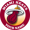 Miami Heats Customized Logo Sticker Heat Transfer