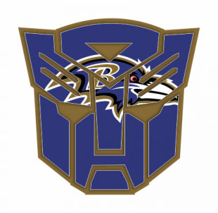 Autobots Baltimore Ravens logo Sticker Heat Transfer