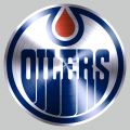Edmonton Oilers Stainless steel logo Sticker Heat Transfer