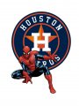 Houston Astros Spider Man Logo decal sticker