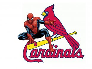 St. Louis Cardinals Spider Man Logo Sticker Heat Transfer