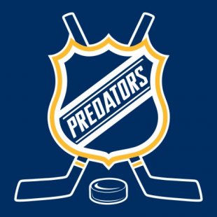 Hockey Nashville Predators Logo Sticker Heat Transfer