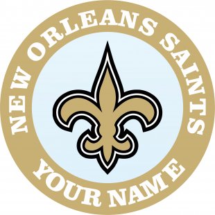 New Orleans Saints Customized Logo Sticker Heat Transfer