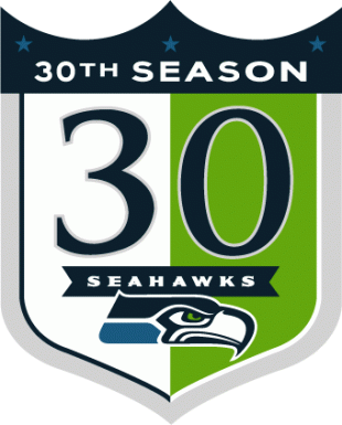 Seattle Seahawks 2005 Anniversary Logo Sticker Heat Transfer