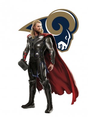 Los Angeles Rams Thor Logo Sticker Heat Transfer