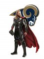 Los Angeles Rams Thor Logo Sticker Heat Transfer
