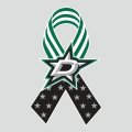 Dallas Stars Ribbon American Flag logo Sticker Heat Transfer
