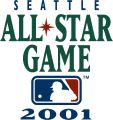 MLB All-Star Game 2001 Wordmark Logo Sticker Heat Transfer