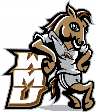 Western Michigan Broncos 2002-2015 Mascot Logo Sticker Heat Transfer
