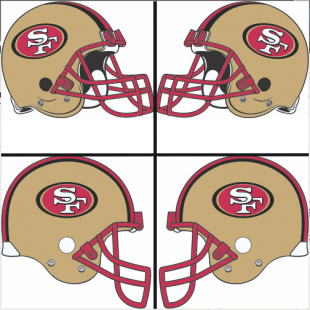 San Francisco 49ers Helmet Logo Sticker Heat Transfer