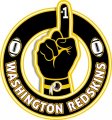 Number One Hand Washington Redskins logo decal sticker
