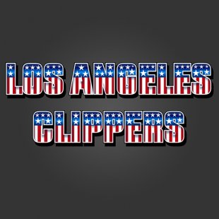 Los Angeles Clippers American Captain Logo decal sticker