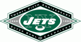 New York Jets 1993 Anniversary Logo Sticker Heat Transfer