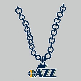 Utah Jazz Necklace logo decal sticker