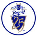 Kansas City Royals 1993 Anniversary Logo Sticker Heat Transfer