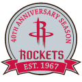 Houston Rockets 2006-2007 Anniversary Logo Sticker Heat Transfer
