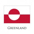 Greenland flag logo Sticker Heat Transfer