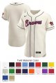 Atlanta Braves Custom Letter and Number Kits for Alternate Jersey Material Twill