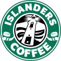 New York Islanders Starbucks Coffee Logo Sticker Heat Transfer
