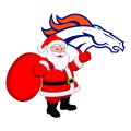 Denver Broncos Santa Claus Logo decal sticker