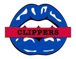 Los Angeles Clippers Lips Logo decal sticker