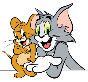 Tom and Jerry Logo 12 Sticker Heat Transfer