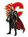 Calgary Flames Thor Logo Sticker Heat Transfer