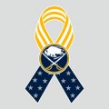 Buffalo Sabres Ribbon American Flag logo decal sticker