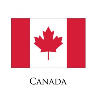 Canada flag logo Sticker Heat Transfer