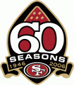 San Francisco 49ers 2006 Anniversary Logo decal sticker