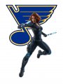 St. Louis Blues Black Widow Logo Sticker Heat Transfer