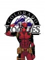 Colorado Rockies Deadpool Logo Sticker Heat Transfer
