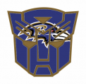 Autobots Baltimore Ravens logo Sticker Heat Transfer