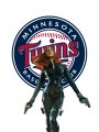 Minnesota Twins Black Widow Logo decal sticker