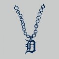 Detroit Tigers Necklace logo Sticker Heat Transfer