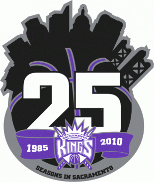 Sacramento Kings 2009-2010 Anniversary Logo decal sticker