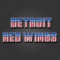 Detroit Red Wings American Captain Logo decal sticker