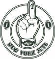 Number One Hand New York Jets logo Sticker Heat Transfer