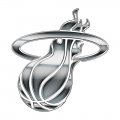 Miami Heat Silver Logo decal sticker