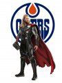Edmonton Oilers Thor Logo Sticker Heat Transfer