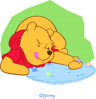 Disney Pooh Logo 28 Sticker Heat Transfer