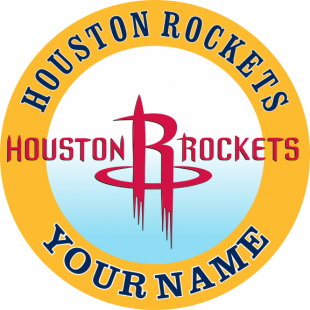 Houston Rockets custom logo Customized Logo Sticker Heat Transfer