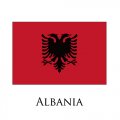 Albania flag logo Sticker Heat Transfer