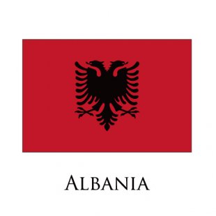 Albania flag logo decal sticker