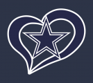 Dallas Cowboys Heart Logo decal sticker