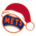 New York Mets Baseball Christmas hat logo decal sticker